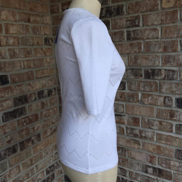 NEW Theory Santea C Terrace Knit White S - Picture 2 of 5